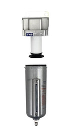 3/4" NPT Industrial Particulate Filter, Removes Water, Moisture, Debris from Compressed Air Lines, 5oz Bowl (225 PSI Max)