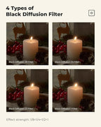 K&F CONCEPT 46mm Black Diffusion 1/4 Filter Mist Cinematic Effect Filter with 28 Multi-Layer Coatings Waterproof/Scratch Resistant for Video/Vlog/Portrait Photography