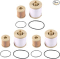CARMOCAR replacement for Ford 6.0L 2003-2007 Diesel Fuel Filter 3 Pack includes lower lifter pump filter and upper fuel bowl filter FD4604 Ford F250 F350 F450 F550 F650 EXCURSION FD-4604 FD-4616