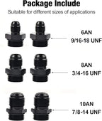 EVIL ENERGY Inline Fuel Filter 100 Micron with 6AN 8AN 10AN Adapter&Bracket Clamp 50MM Universal