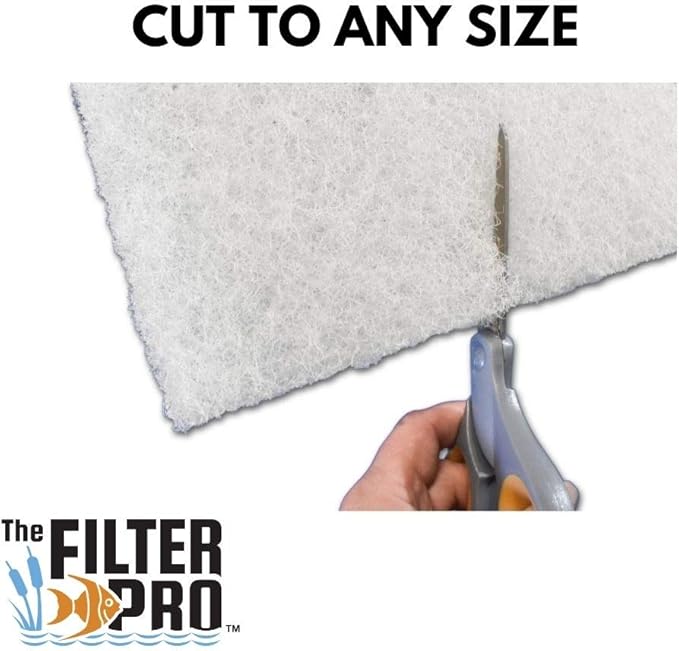 Beige Coarse Filter Media, 1.25" Thick, 28" x 240" Roll, Perfect for Aquariums, Ponds or Water Gardens, Made in USA