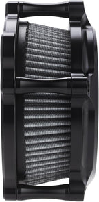 Motorcycle Air Filter Skull Style Air Cleaner with Filter Sock Dustproof Protective Cover Kit for Harley Touring 2000-07 Softail 2000-15 Dyna 2000-17, Excludes 2017 FXDLS (Black)