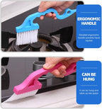Beaupretty 8pcs Window Groove Cleaning Brush Set Soft Bristles for Wet and Dry Use, Multi-Functional Gaps Scrubber for Windowsills and Tracks, Household Cleaning Tool for Home and Kitchen