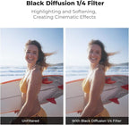 K&F CONCEPT Snap On CPL ND Effect Filter Kit Compatible with DJI Osmo Action 6, 6 Pack CPL ND8 ND16 ND32 ND64 Black Diffusion 1/4 Filters HD Optical Glass/Multi-Coated Action Camera Accessories