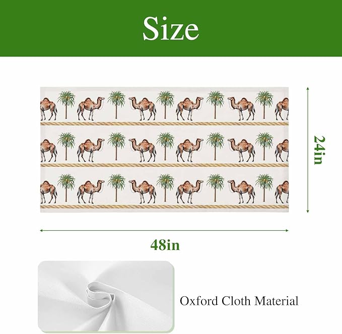 Fluorescent Light Covers for Ceiling Lights Desert Camel Magnetic Light Filters 1 Pack 4x2 ft Boho Southwest Date Trees Ceiling Lights Cover for Classroom Office School Home Drop Lamp Decor
