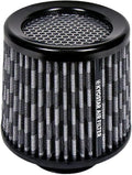 KYOSTAR Universal 3" (76mm) High-Flow Air Filter, Reusable Cone Cold Air Intake, High Performance Clamp-On Car High Flow Air Kit, Flange Diameter: 3 Inch, Filter Height: 6.4 Inch, Carbon Fiber Pattern