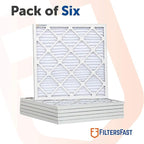 Filters Fast 16x16x1 Air Filter Merv 13, 1" AC Furnace Air Filters, Made in the USA, Actual Size: 15.75" x 15.75" x 0.75”, 6 Pack