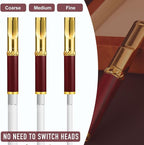 Reusable Washable Cigarette Filter Handcrafted Wood Metal Smoking Cigarette Filter Never Fade Cigarette Holders Reduces Tar Nicotine Birthdays Father Day Gift Wooden Gift Box