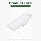 YOKIVE 6 Pcs Magnetic Floor Vent Covers, Floor Register Cover PVC Mesh Air Vent Screen Filters, Great for Home Floor, Wall, Ceiling, Catch Debris Hair Dust (White, 16-Inch x 6-Inch)