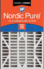 Nordic Pure 16x25x3 (Actual Size: 15 13/16 x 24 5/16 x 3) MERV 15 Plus Carbon Trion Air Bear Cub Replacement Air Filter 1 Pack
