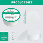 50 Nylon disc Membrane Filters Filter Pieces Nylon Disc Membrane Filters mm Diameter, 0.1µm Pore Size
