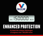 Valvoline High Mileage 150K with Maxlife Plus Technology Motor Oil SAE 10W-30 5 QT, Case of 3