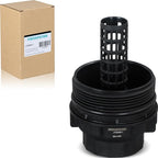 FOCUSFILTER 15620-0S010 OEM Grade Oil Filter Housing Cap, for Toyota Tundra 5.7L V8 2007-2013, Sequoia 5.7L V8 2008-2019, Land Cruiser, Lexus LX570 2007-2019, Replaces 15620-38010, 917-016