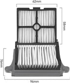 Wet and Dry Vacuum Cleaner Roller Brushes & Filters, Compatible for Tineco, Floor ONE S7 ProS6, Vacuum Cleaner Accessories Floor Scrubber Parts(A)