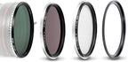 NiSi - 77mm Swift System VND Mist Kit, 1-5 Stop True Color Variable Neutral Density Filter, Swift Adapter Ring, Two Friction-Mounted Filters (ND16 4-Stop, Black Mist 1/4), Photography and Videography