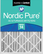 Nordic Pure 18x24x4 (Actual Size: 17 1/2 x 23 3/8 x 3 5/8) Pleated Air Filters MERV 14 Plus Carbon 1 Pack
