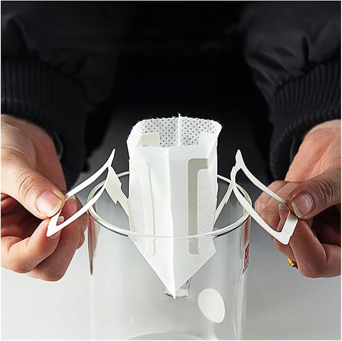 50/100 Pcs Coffee Filter Bags Disposable Drip Coffee Paper Pack Portable Hanging Ear Espresso Coffee Accessories Tea Tool(50pcs)