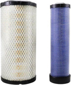AF25557 AF25558 Air Filter Replace for P828889 P829333 222421A1 222422A1 Compatible with Kubota SVL90 SVL90-2 Case