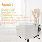 Industrial Ultrasonic Humidifier Cooler Sprayer 9kg/h Portable Continuous Cool Mist Maker Humidifier Commercial with Humidistat and Remote Sensor for Greenhouse Large Room