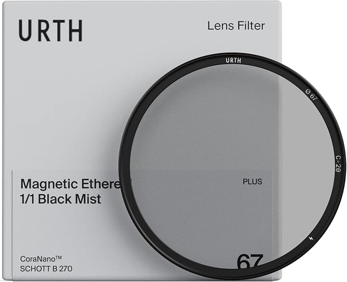 Urth 62mm Magnetic Ethereal Black Mist ¹⁄₁ Diffusion Lens Filter (Plus) — Cinematic Effect, 20-Layer Nano-Coated Light Dispersing Particles