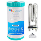 H&G Lifestyles 10" x 4.5 Water Descaler, Anti Scale Phosphate Filter Saltless Water Softener,Replacement Cartridge, Compatible with 84637, WPX5BB97P, PC10, 355214-45, 355215-45, WP10BB97P, WP5BB97P
