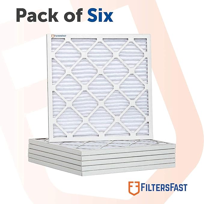 Filters Fast 24x30x1 Air Filter Merv 13, 1" AC Furnace Air Filters, Made in the USA, Actual Size: 23.75" x 29.75" x 0.75”, 6 Pack
