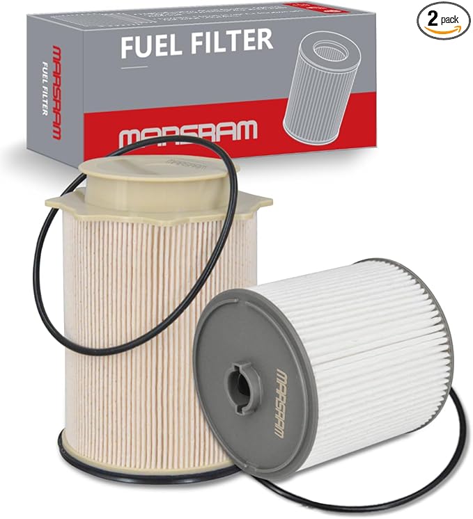 Marsram 6.7 Cummins Fuel Filter Water Separator Set fits for 2019 2020 2021 2022 2023 2024 Dodge Ram 2500 3500 4500 5500 6.7L Cummins Diesel Turbo Engines, Replace 68157291AA 68436631AA