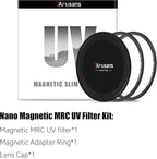 7artisans Nano Magnetic Filter UV Filter ND Light Reduction Filter/CPL Polarization Filter/GND Gradient Filter/Black Mist 1/4 Portrait Photography Filter Suitable for Lens(67mm MRCUV)