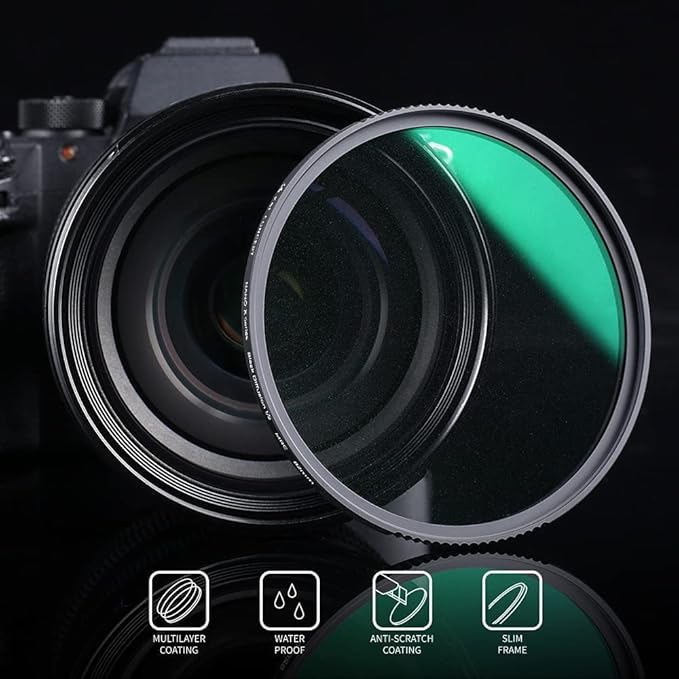 K&F CONCEPT 49mm Black Diffusion 1/2 Filter Mist Cinematic Effect Lens Filter with 28 Multi-Layer Coatings Waterproof/Scratch Resistant for Video/Vlog/Portrait Photography (Nano-X Series)
