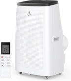 GarveeHome 14,000 BTUs Portable Air Conditioner Up to 750 Sq.Ft, 3 in-1 Portable AC Unit with Cool/Fan/Dehumidifier, Room Air Conditioner with Remote Control, Full Window Kit, White