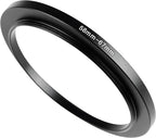 58-67mm Metal Step-Up/Down Ring Adapter Compatible with Mirrorless Cameras DSLR Lens, UV CPL ND Filter Thread Converter, Black