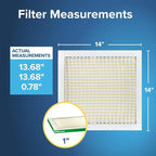 Filtrete 14x14x1 Air Filter, MERV 8, MPR 700, Dust, Pollen & Pet Dander Reduction, 3-Month AC and Furnace Filter, Easy on Air Flow, 4 HVAC Filters (Actual Size 13.688 x 13.688 x 0.78 in)