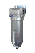 1" NPT Industrial Particulate Filter, Removes Water, Moisture, Debris from Compressed Air Lines, 11oz Bowl (175 PSI Max)