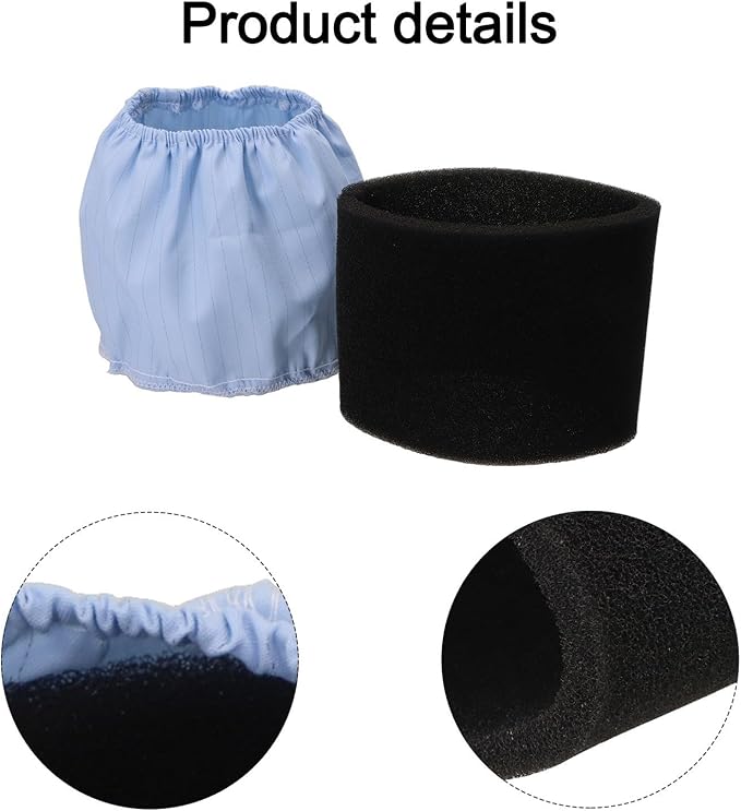 For 199827-4 Vacuum Filter Set with Fine and Coarse Pre-Filters for DVC750L Model to Capture Small Particles and Large Debris