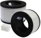 PUREBURG Replacement Filters Compatible with Mooka M01 Air Purifier,2-Pack H13 HEPA+12 Aroma Pad, 3-Stage Filtration Activated carbon 2-in-1 Desktop Air Cleaner