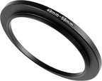 49-58mm Metal Step-Up Ring Adapter Compatible with Mirrorless Cameras DSLR Lens, UV CPL ND Filter Thread Converter, Black