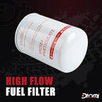 30 Micron Spin-on Fuel Filter Element, 25 GPM Diesel Gasoline Compatible With Mobile and Stationary Diesel Fuel Tank Pump