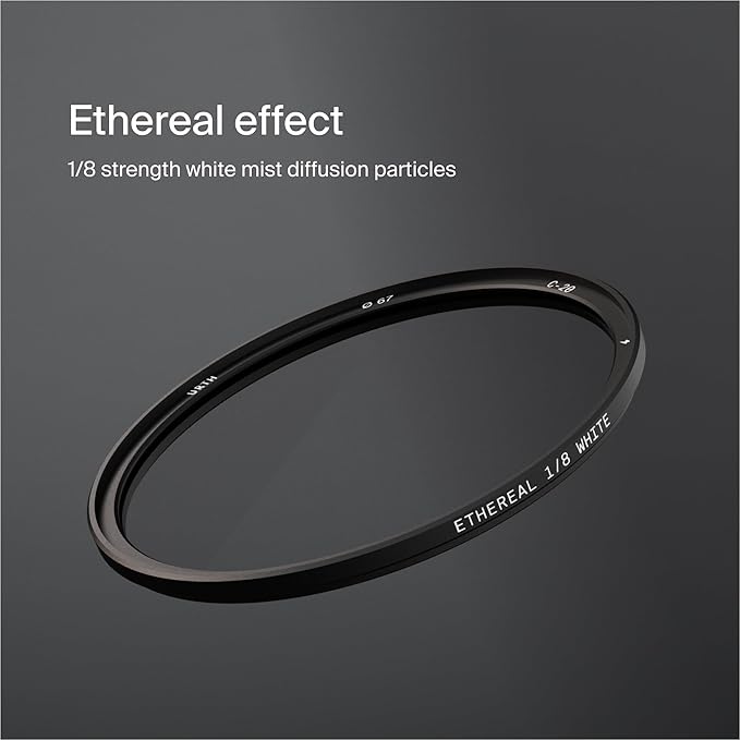 Urth 67mm Magnetic Ethereal White Mist ⅛ Diffusion Lens Filter (Plus) — Cinematic Effect, 20-Layer Nano-Coated Light Dispersing Particles