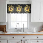 YOU ARE MY SUNSHINE Sheer Valance Curtains, Summer Sunflowers Golden Gradient Butterflies Light Filtering Kitchen Valances Rod Pocket Voile Curtain Treatment for Bedroom/Living Room/Basement 42Wx12L