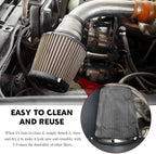Air Filter Cover, Dustproof Air Intake Cover for Car, Waterproof Cold Air Intake Filter Protective Sock Covers Wrap, Car Air Filters Cleaner Accessories for High Flow Cone Air Filter (Mini)