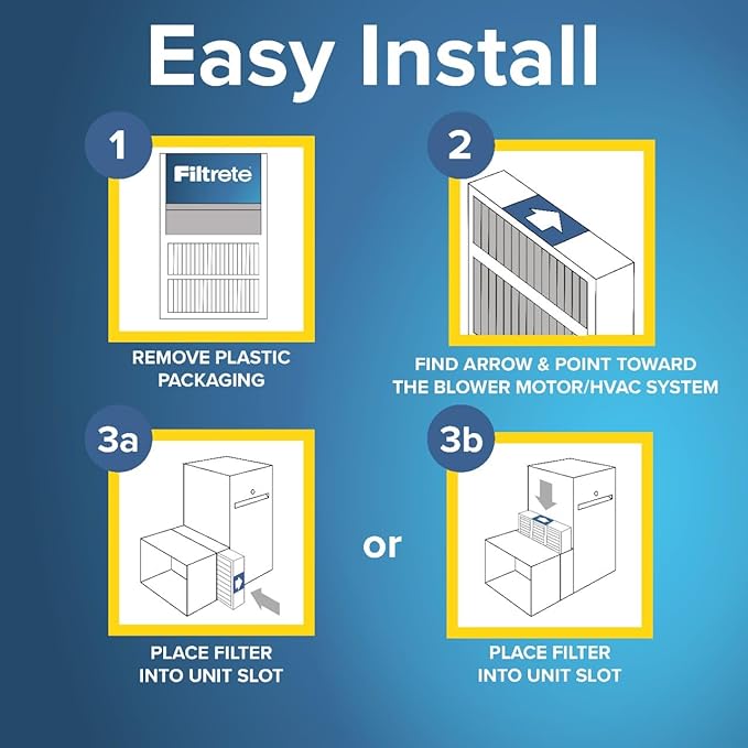 Filtrete 20x20x4 AC Furnace Air Filter, MPR 1550, MERV 12, Fits Honeywell, CERTIFIED Asthma & Allergy Friendly, Electrostatic Air Cleaning Filter, 2-Pack (Actual Size 19.88x19.88x4.31 in)