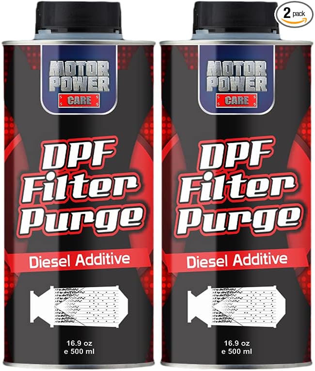 2 bottles DPF Filter Purge: The Most Economical Way to Clean and Protect Your Diesel Particulate Filter, Diesel Additive, High Performance Helps Regeneration No Assembling 500ml 16.9 oz x 2