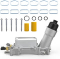 926-876 Aluminum Engine Oil Cooler Oil Filter Housing Adapter for Dodge Avenger Challenger Charger Durango Grand Caravan Journey, Jeep Grand Cherokee Wrangler, Chrysler 200 300 Town Country, Ram 3.6L