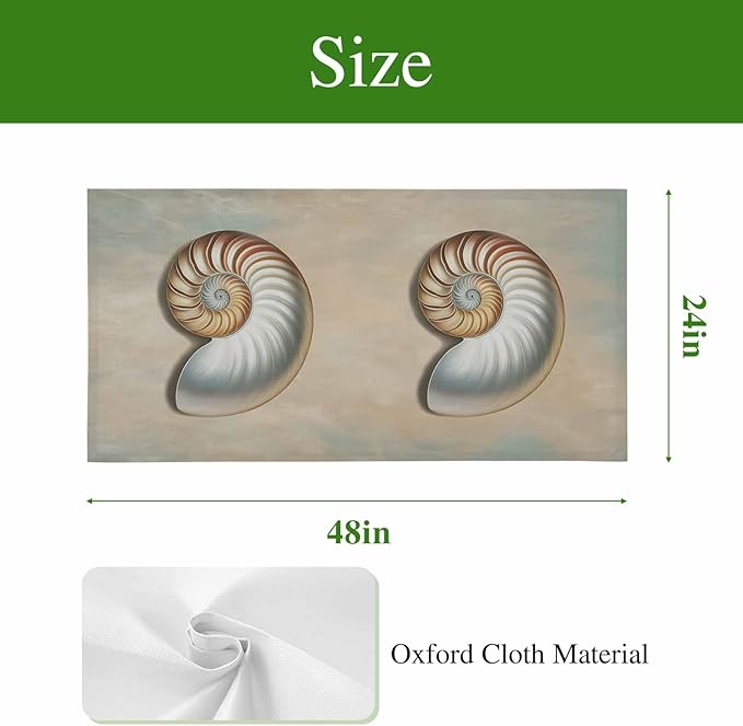 Fluorescent Light Covers for Ceiling Lights Shell Conch Magnetic Light Filters 4 Pack 4x2 ft Vintage Ocean Marine Life Ceiling Lights Cover for Classroom Office School Home Drop Lamp Decor