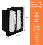 17220-5K0-A00 Air Filter Replacement Compatible with Honda Rigid Panel for Accord Hybrid/Plug-In (2014-2022), CR-V Hybrid (2020-2022)