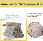 PINVNBY 6.2 Inch Large Filter Media for Aquarium,10 Pcs Fish Tank Ceramic Bio Blocks for Freshwater and Saltwater Sump Tank,Aquaculture and Koi Ponds