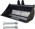 24-inch / 600-millimeter Screen Bucket, Excavator Accessory, Suitable for AGT and Other Chinese mini excavators, Used as a Filtering Frame Screen Bucket for Filtering and Sorting Materials.