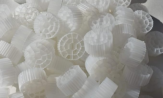 K3 Bio Media Plus Filter Media Moving Bed Biofilm Reactor (MBBR) for Aquaponics, Aquaculture, Hydroponics - Ponds - Aquariums (2 Gallons)