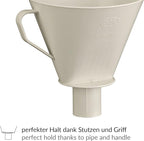 alfi Aroma Plus, Oatmeal Beige, Plastic Coffee Filter for Paper Size 4, Brew Coffee Filtered Directly in the Jug, Spout, with Handle, Dishwasher Safe, BPA Free