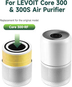 Core 300 Air Purifier Replacement HEPA Filter（Focus on pet care） for LEVOIT Core 300-P/300S, H13 True HEPA + Activated Carbon, 99.97% Dust Pollen Pet Dander Smoke, 1 Pack